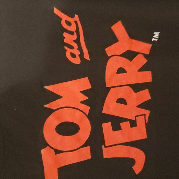 Vintage Tom and Jerry Front/Back Graphic T- Shirt Black - Picture 3 of 8